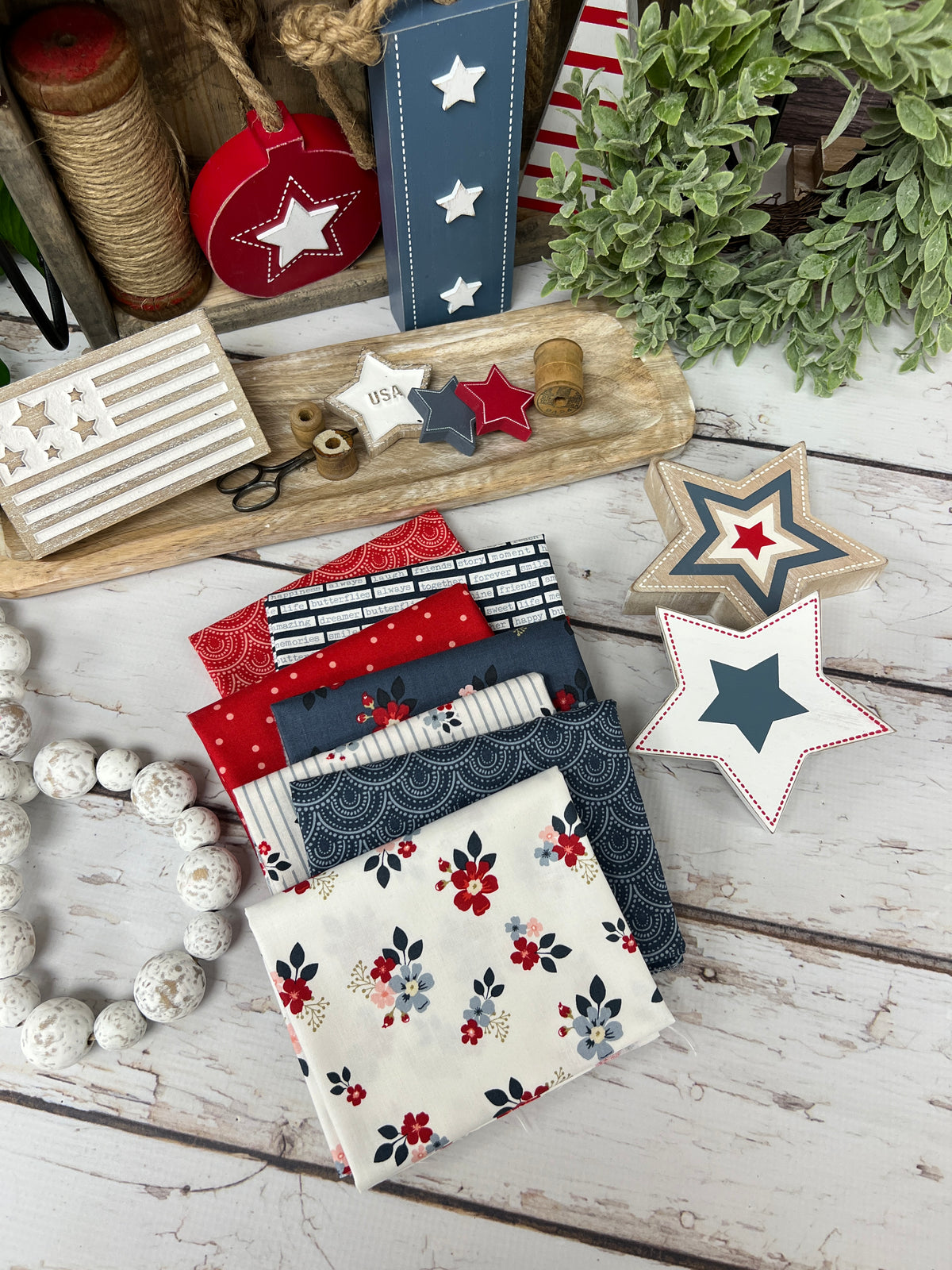 Vintage Charm by Dani Mogstad for Riley Blake Designs - 7 Piece Fat Quarter Bundle