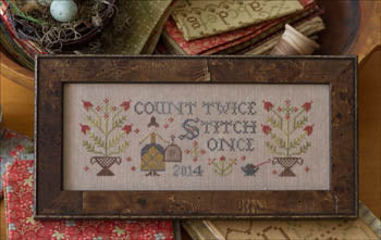Count Twice Cross Stitch by Plum Street Samplers - Paper Pattern