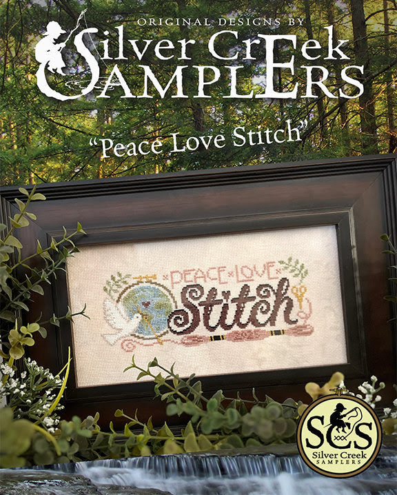 Peace Love Stitch Cross Stitch by Silver Creek Samplers - Paper Pattern