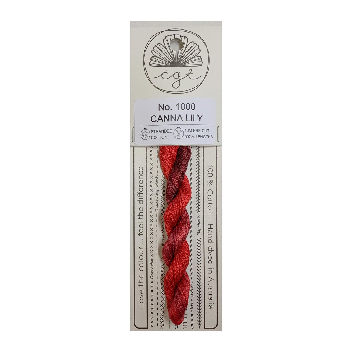 Canna Lily Stranded - Cottage Garden Threads Cotton Floss #1000