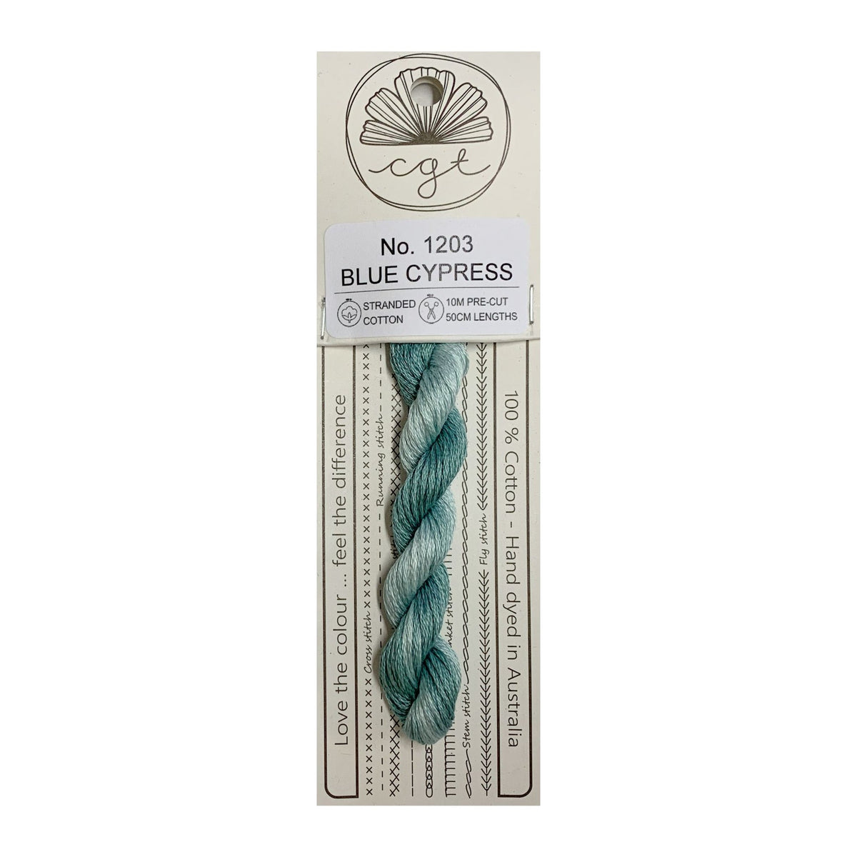 Blue Cypress Stranded - Cottage Garden Threads Cotton Floss #1203
