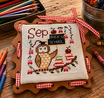 12 Months with Romy and Sandy: September Cross Stitch by Romy's Creations - Paper Pattern