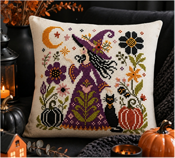 Sorciere Des Pres Cross Stitch by Jardin Prive' - Paper Pattern