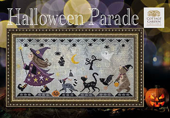 Halloween Parade Cross Stitch by Cottage Garden Samplings - Paper Pattern