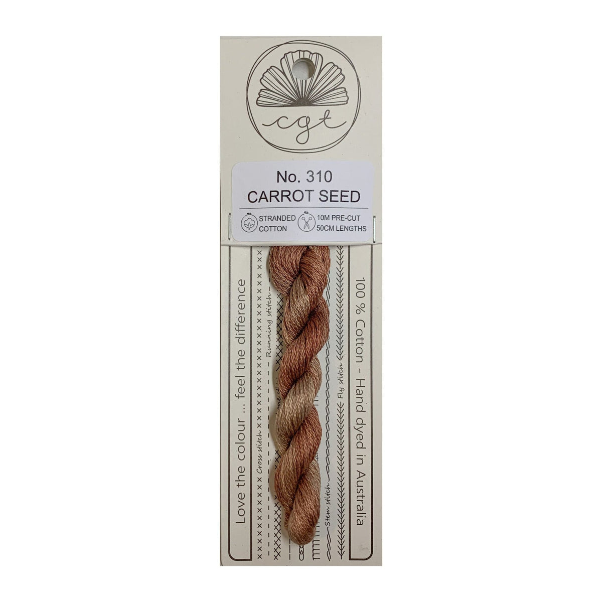 Carrot Seed Stranded - Cottage Garden Threads Cotton Floss #310