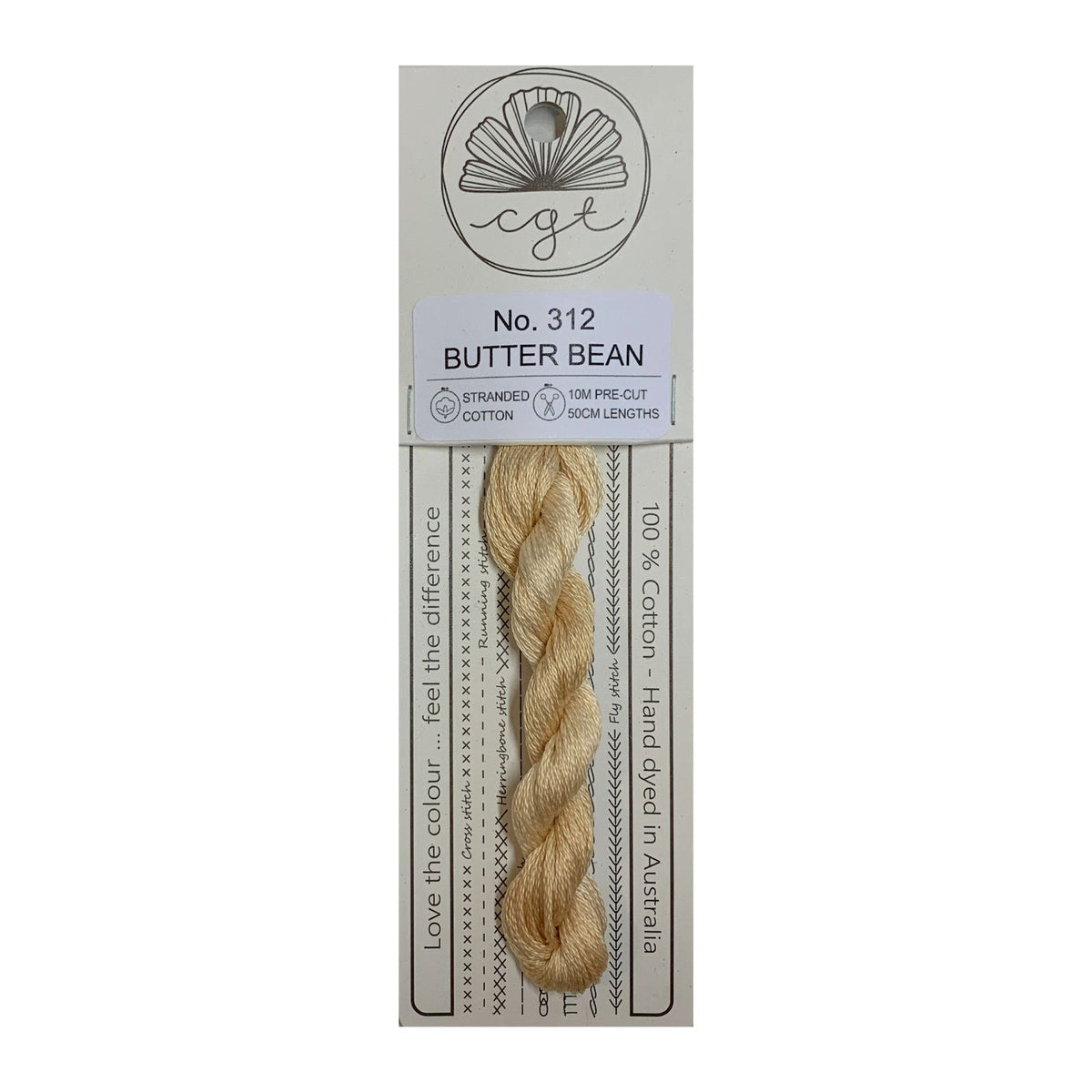 Butter Bean Stranded - Cottage Garden Threads Cotton Floss #312