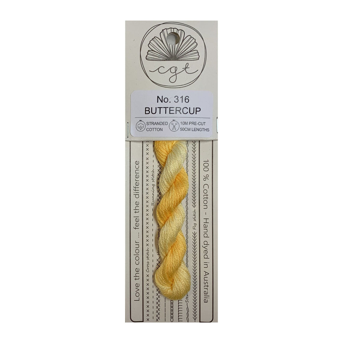 Buttercup Stranded - Cottage Garden Threads Cotton Floss #316