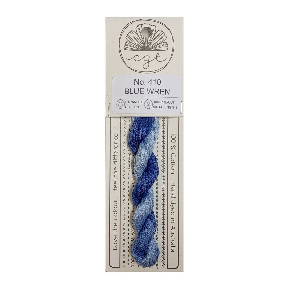 Blue Wren Stranded - Cottage Garden Threads Cotton Floss #410