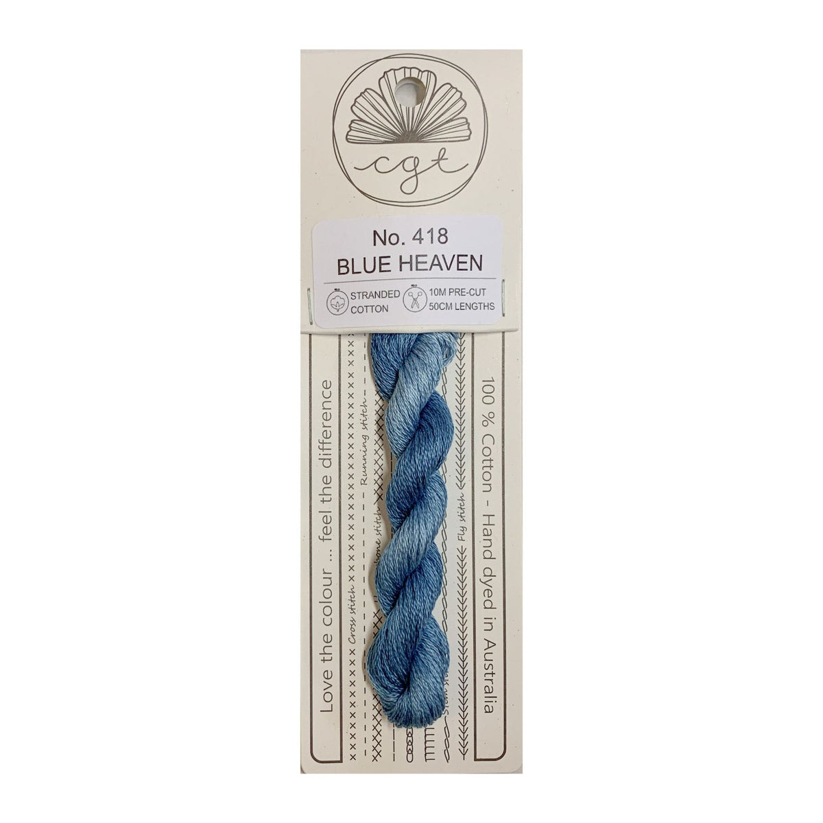 Blue Heaven Stranded - Cottage Garden Threads Cotton Floss #418