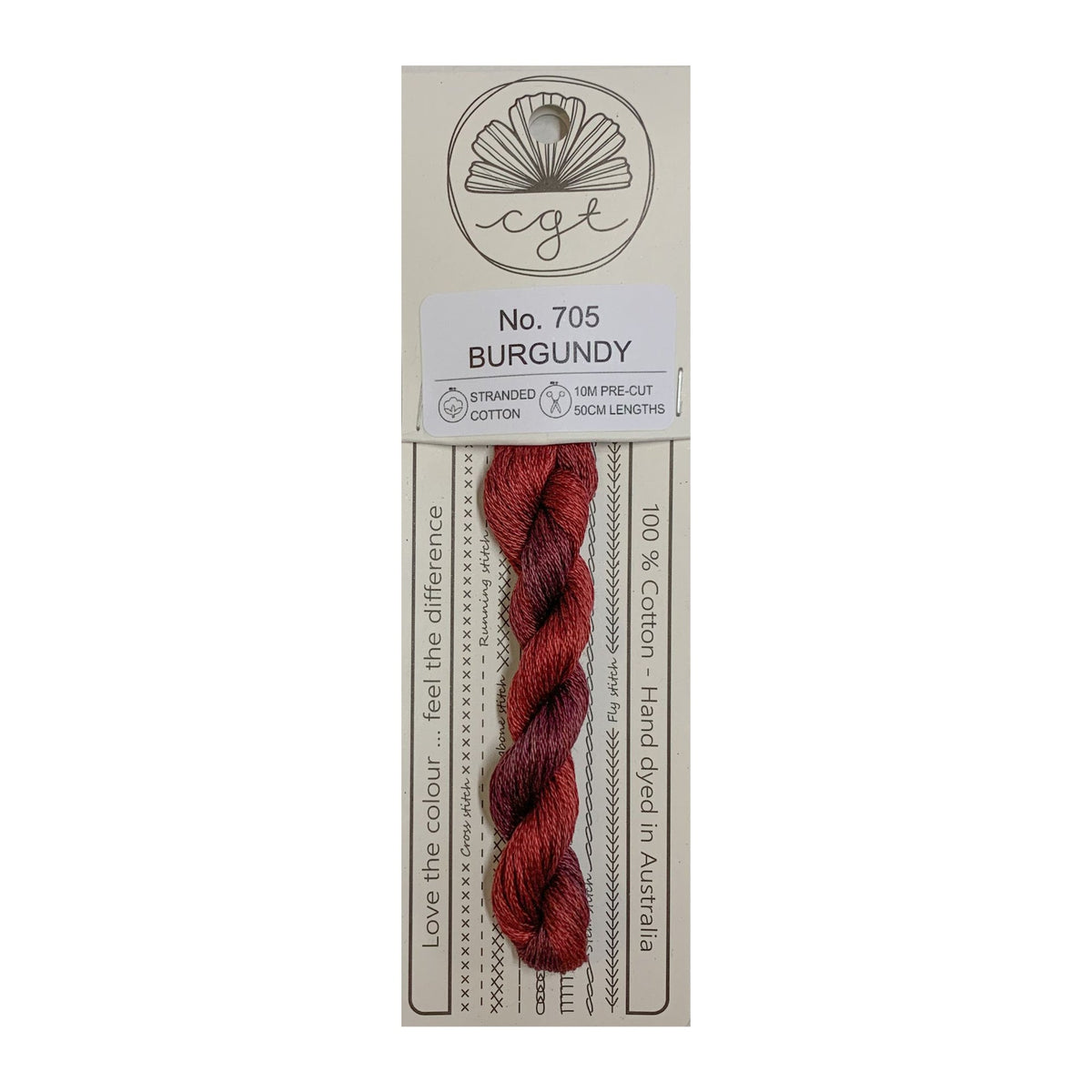 Burgundy Stranded - Cottage Garden Threads Cotton Floss #705