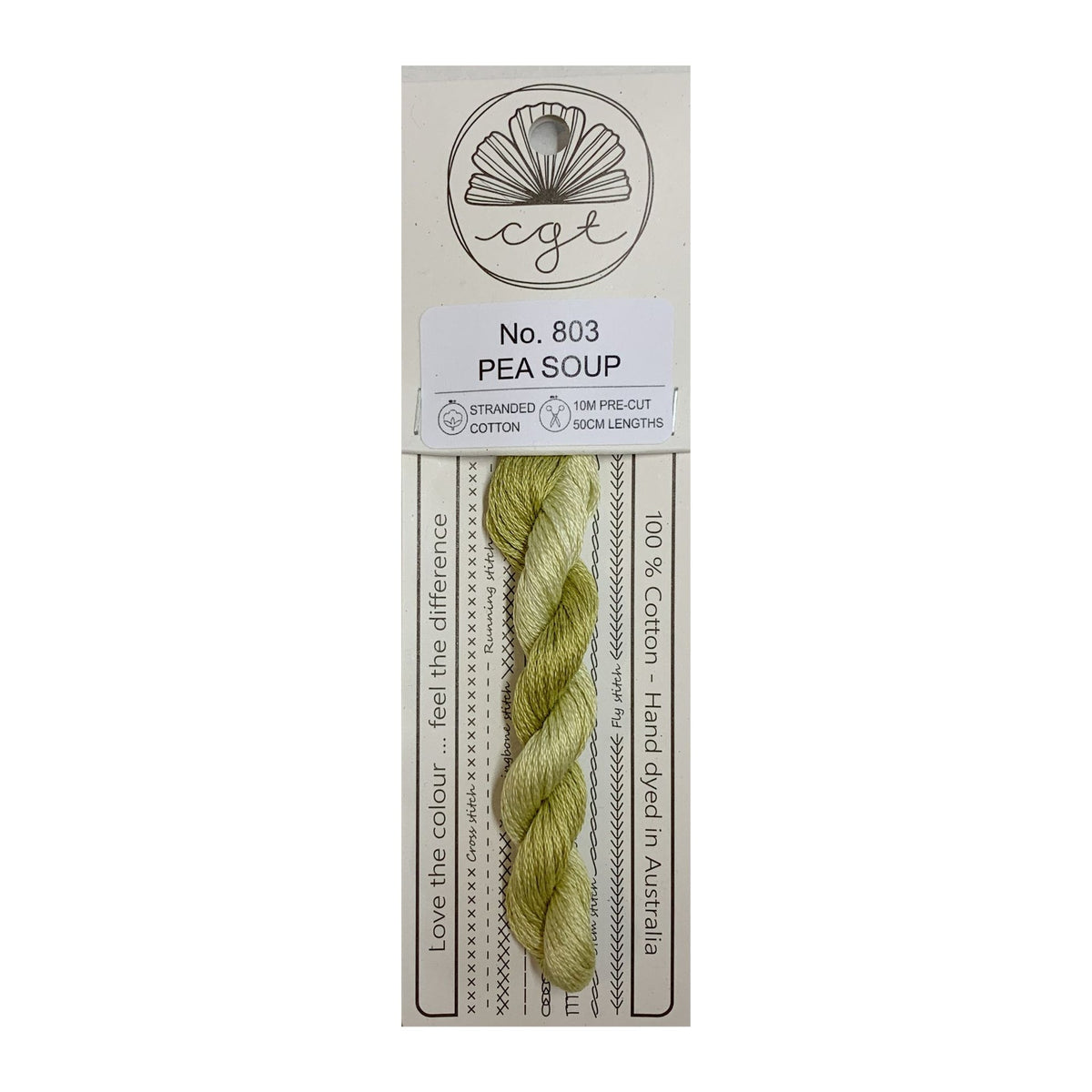 Pea Soup Stranded - Cottage Garden Threads Cotton Floss #803