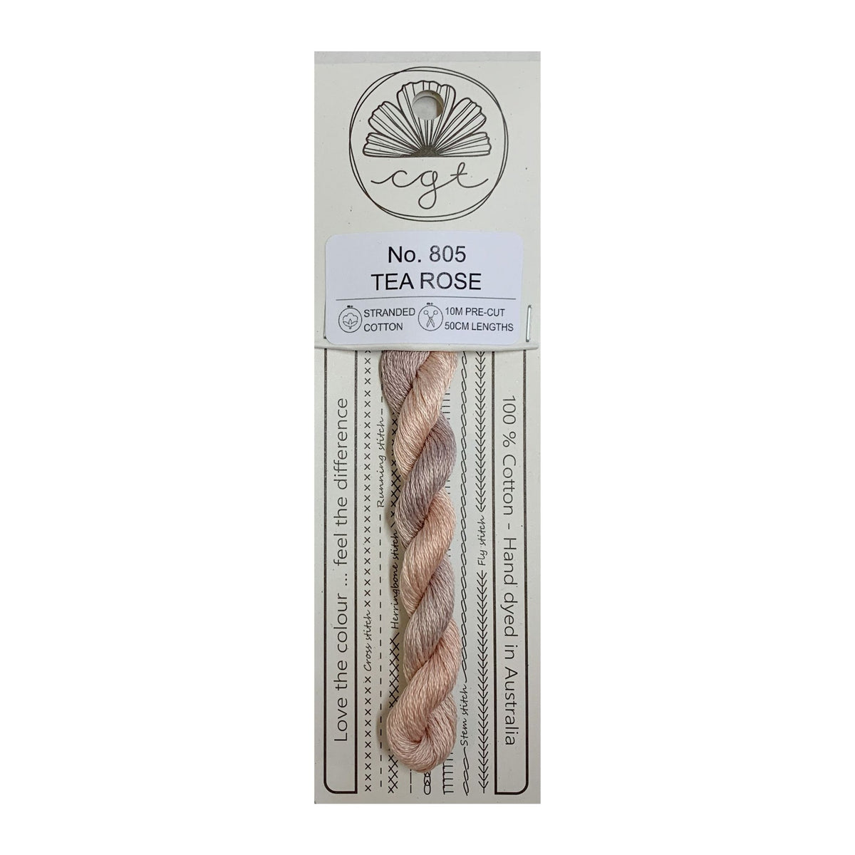 Tea Rose Stranded - Cottage Garden Threads Cotton Floss #805
