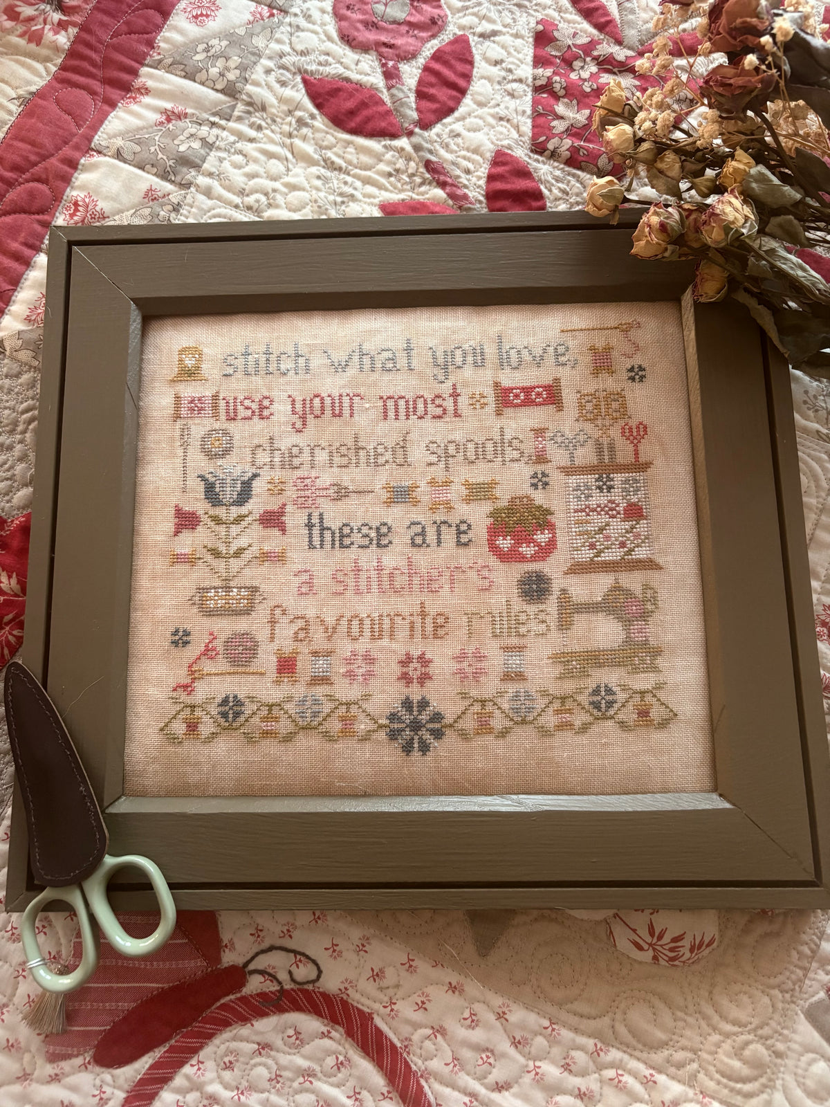 A Stitcher's Rules Cross Stitch by Pansy Patch Quilts and Stitchery - Paper Pattern
