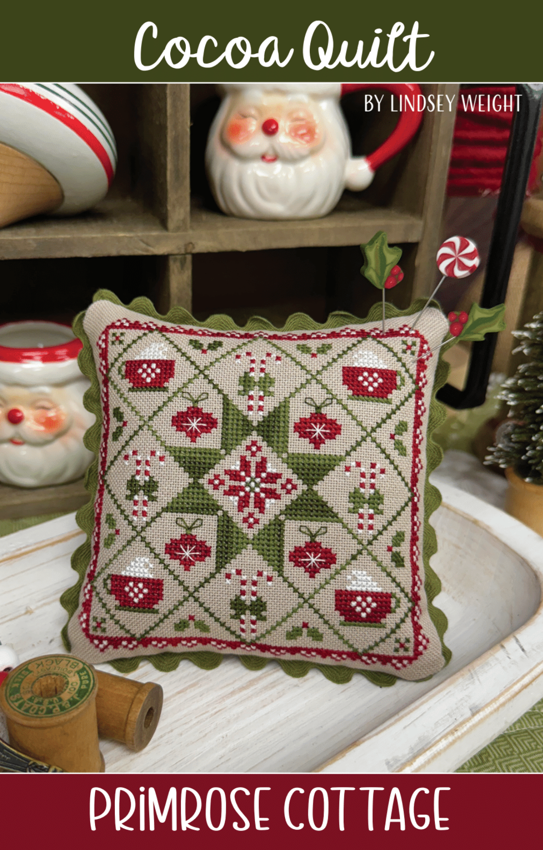 Cocoa Quilt Cross Stitch by Lindsey Weight of Primrose Cottage - PDF Pattern