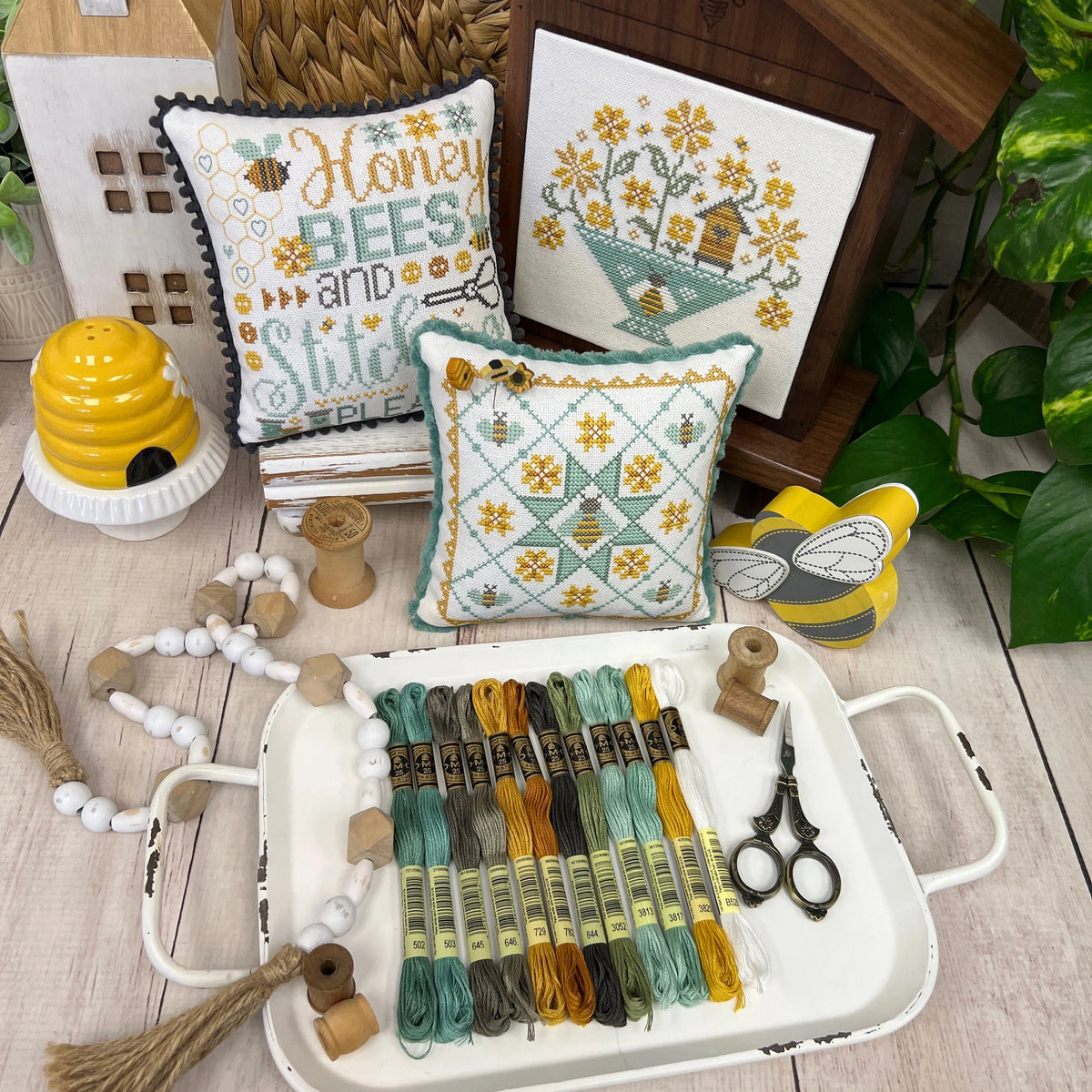 Floss Pack Only -  for Honey Bees &amp; Stitching Please, Honey Bee Quilts, and Honey Bee Basket by Lindsey Weight of Primrose Cottage FP-007