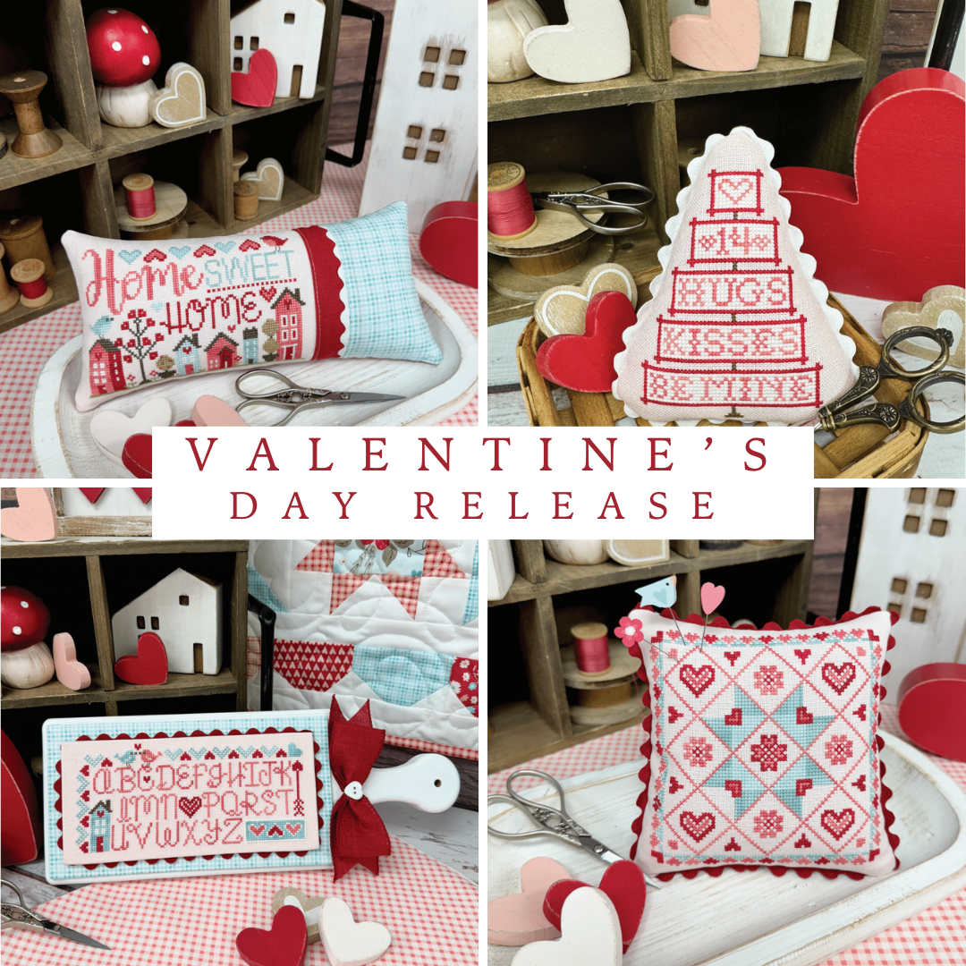 Bundle of 4 New Primrose Cottage Valentine&#39;s Day Releases - Bundle of all 4 New Charts!!