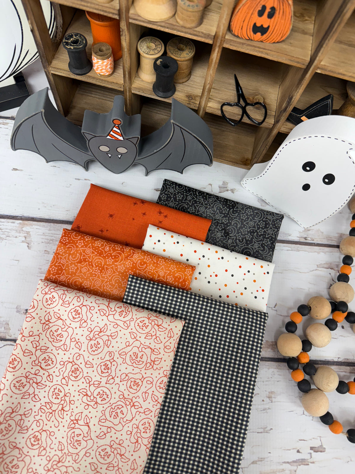 Spooky Stitches Curated by Primrose Cottage -  6 Piece Fat Quarter Bundle