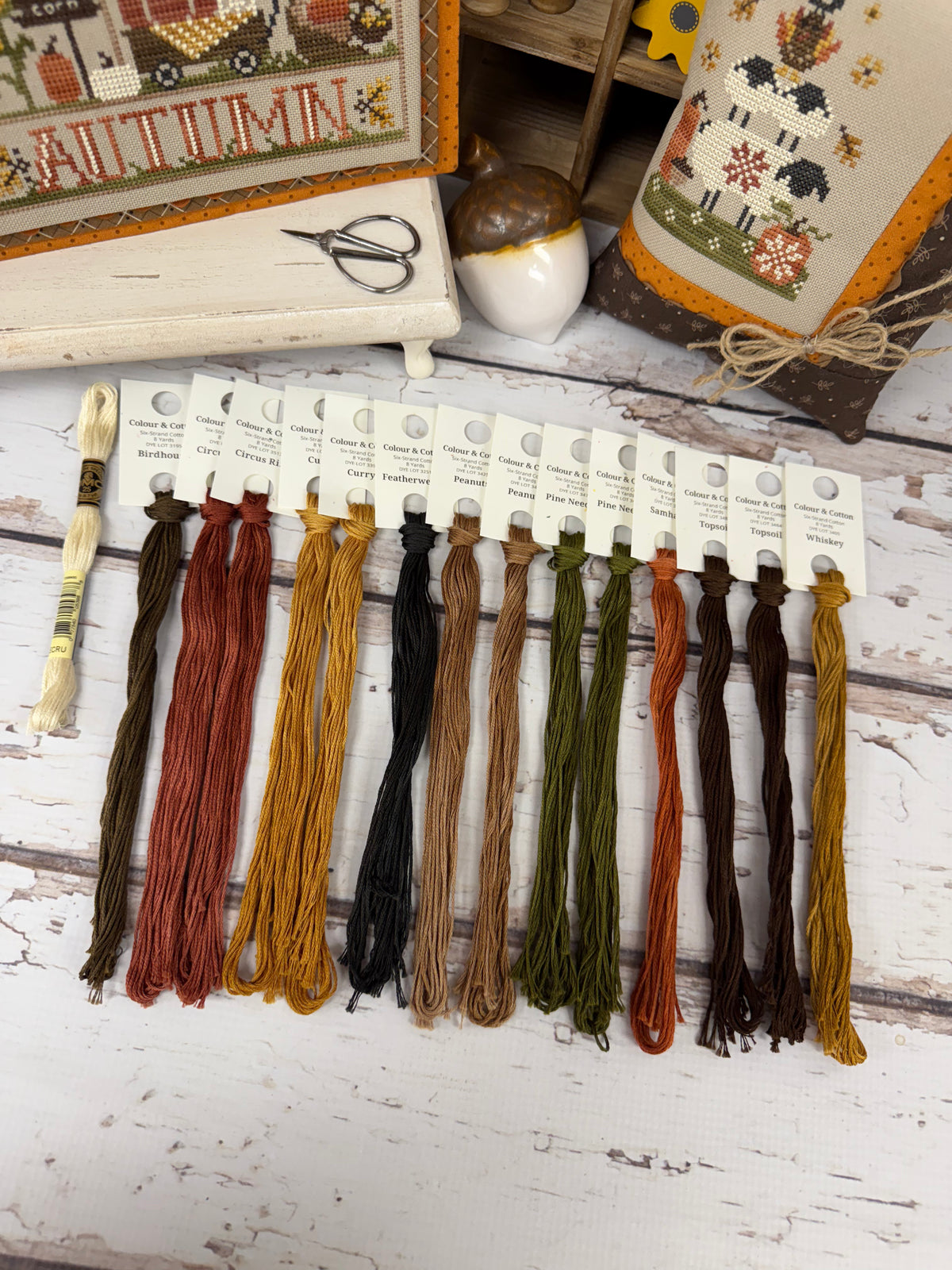 Master Floss Pack for Autumn Ewe, Plentiful Harvest, &amp; Seasonal Samplings: Autumn