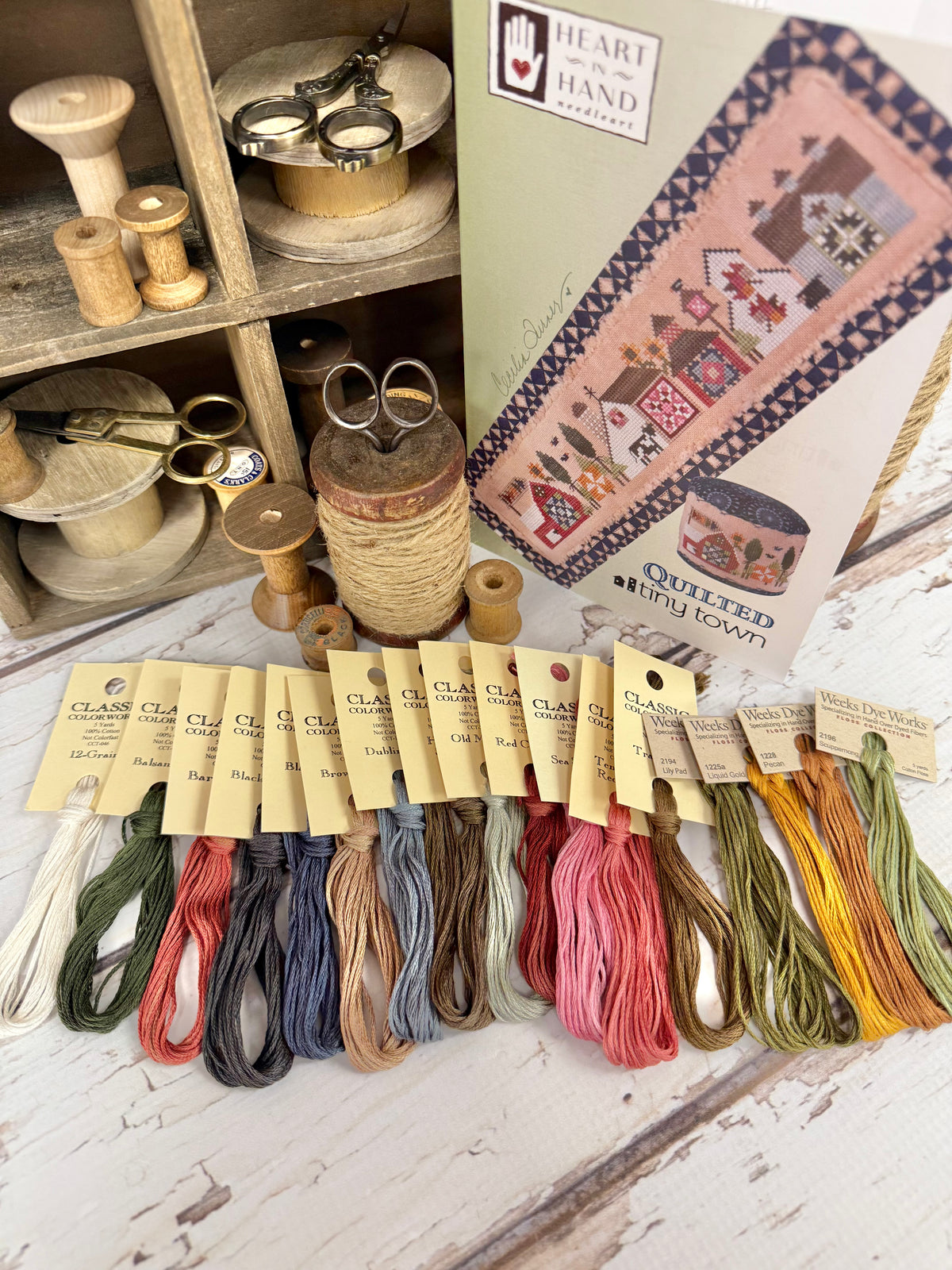 Floss Pack Only for Quilted Tiny Town by Heart in Hand
