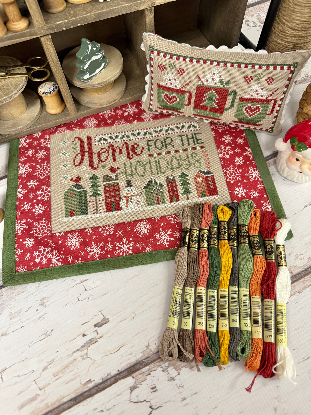 Home for the Holidays &amp; Cup of Cheer Floss Pack ONLY by Lindsey Weight of Primrose Cottage
