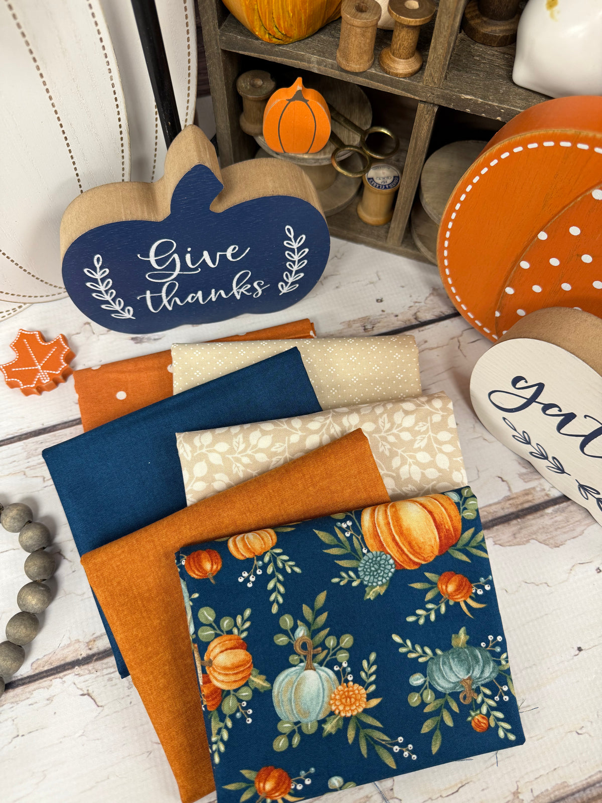 Autumn Blessings Curated by Primrose Cottage - 6 Piece Fat Quarter Bundle