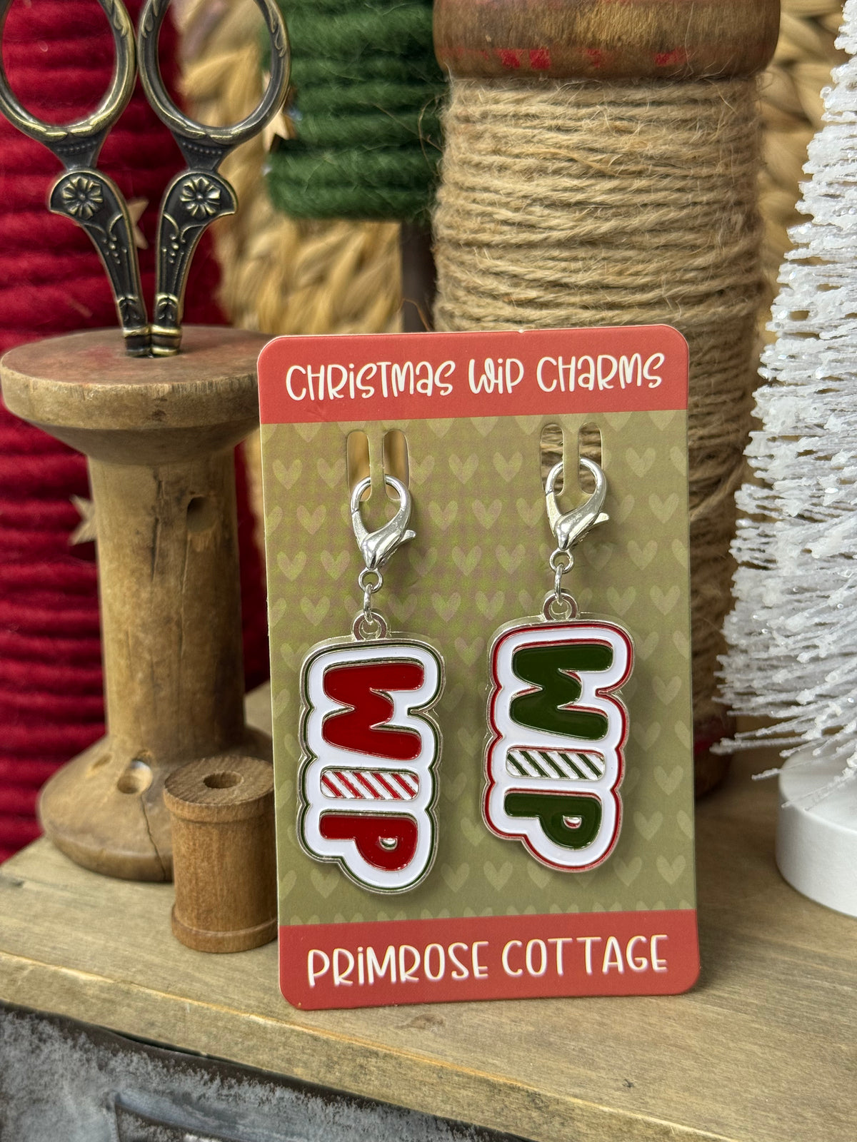Christmas Work in Progress Charms (WIP) By Primrose Cottage