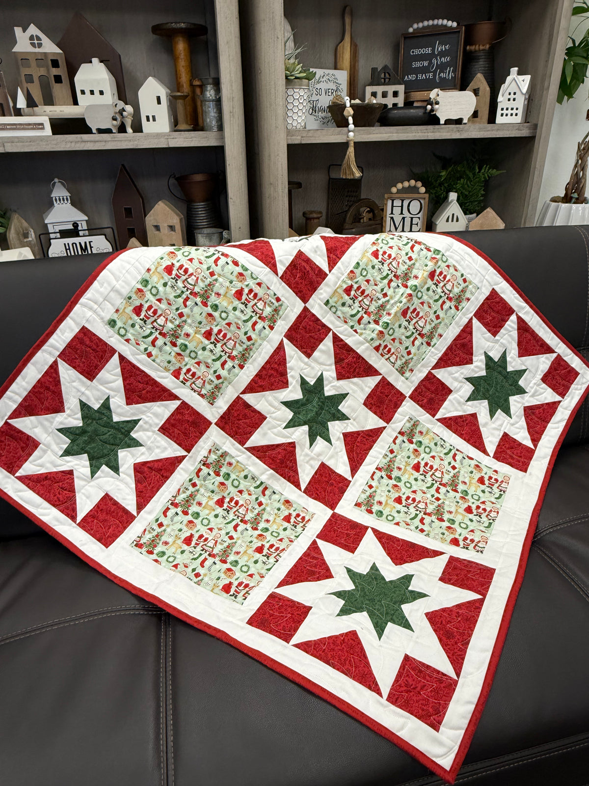 Star Quality Quilt Kit Using Charming Christmas by Kelsey Carlson for Riley Blake Designs