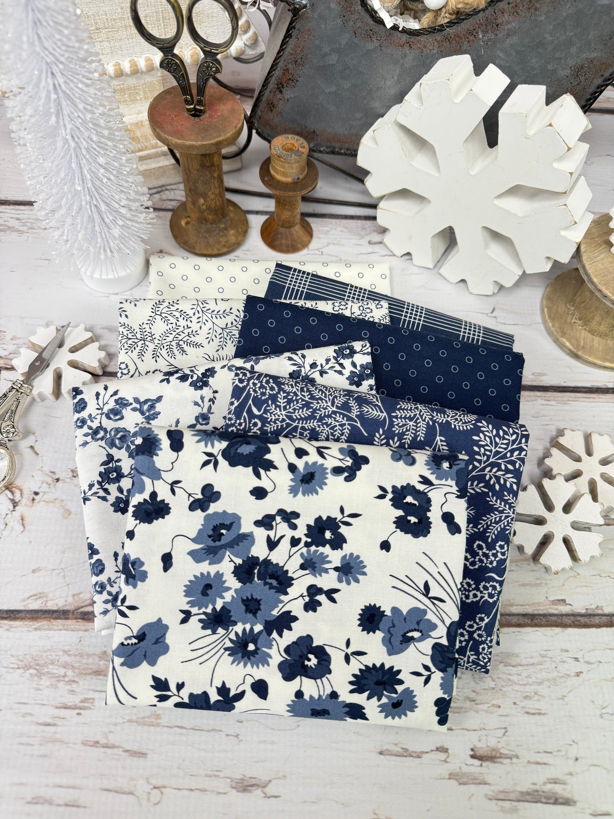 Nantucket Summer by Camille Roskelley for Moda Fabrics - 7 Piece Fat Quarter Bundle