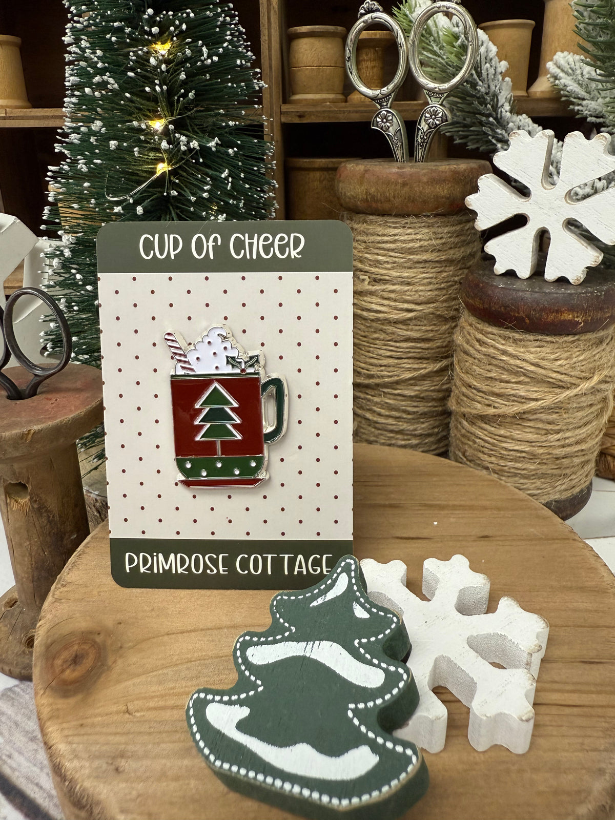 Cup of Cheer Needle Minder by Primrose Cottage