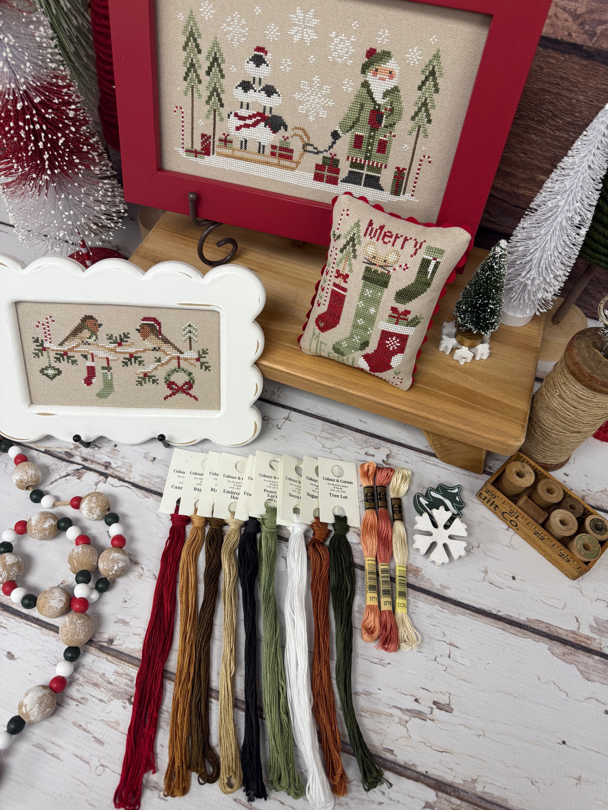 Master Floss Pack for Merry Mouse, Robin's Christmas, & Santa and Ewe