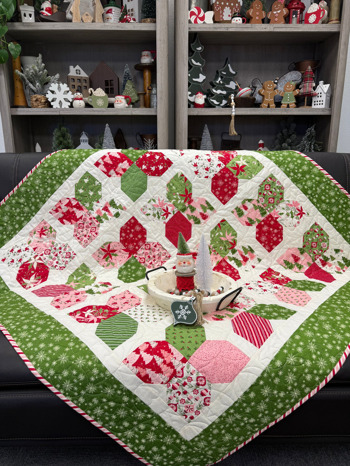 Mayberry Small Throw Quilt Kit Using Once Upon a Christmas by Sweetfire Road for Moda Fabrics