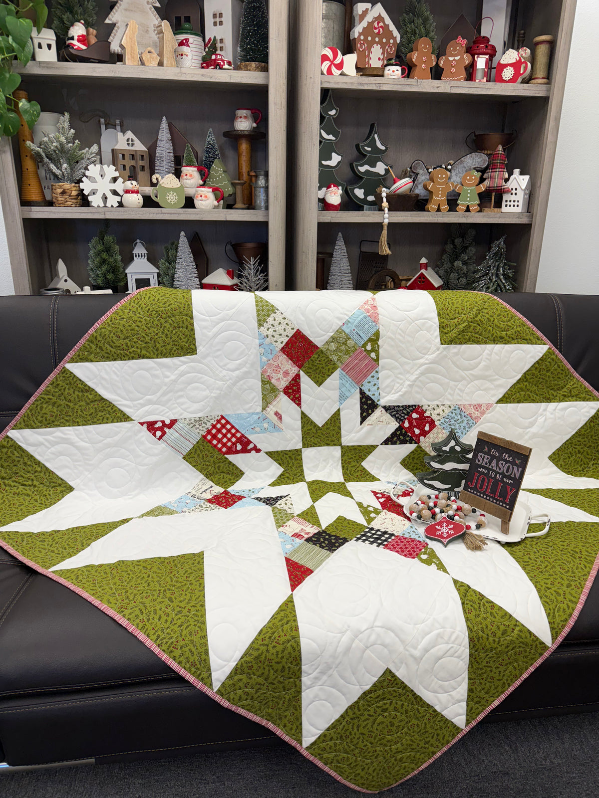 Snowdrop Quilt Kit Using Emmitt & Ivy by Sweetwater for Moda Fabrics