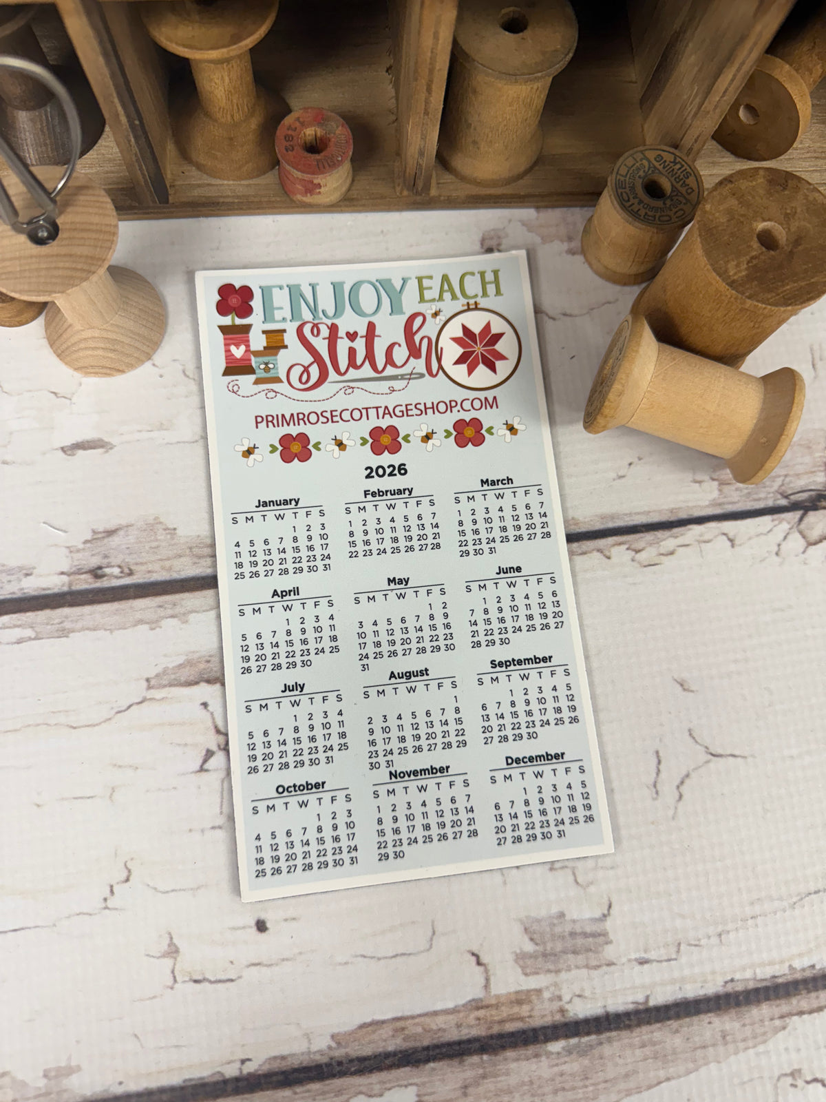 2026 Magnetic Fridge Calendar