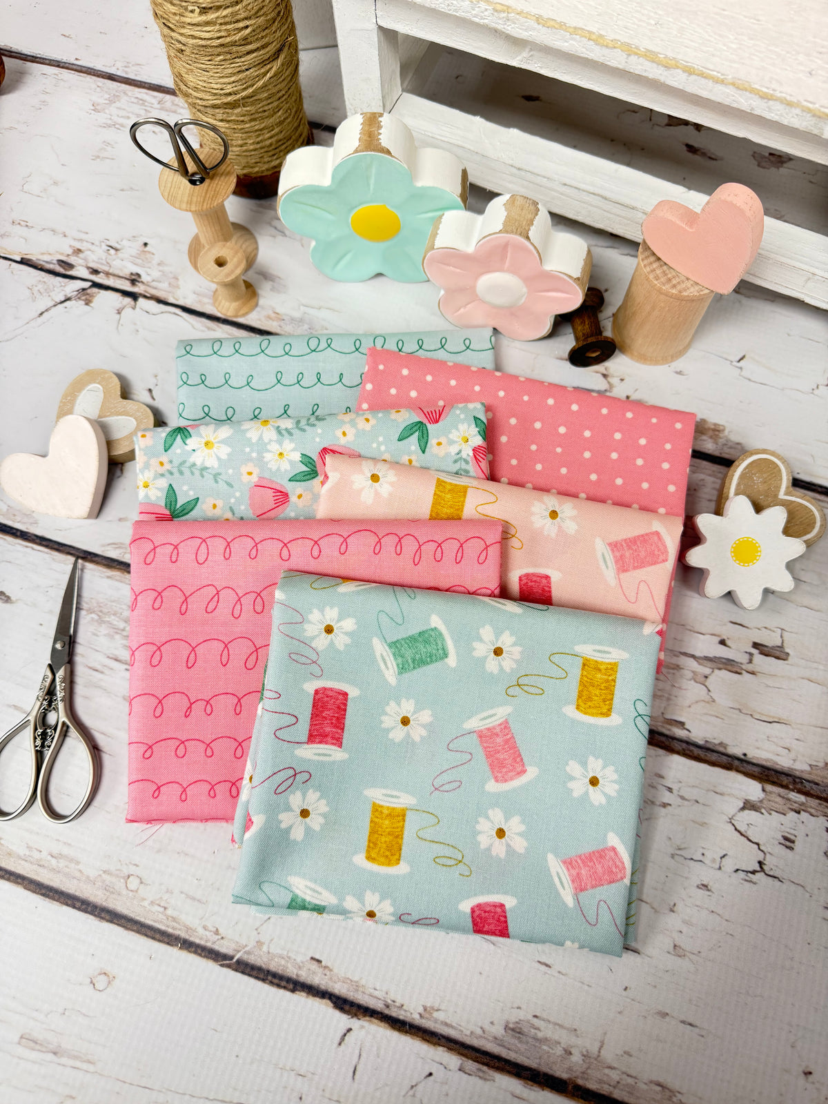 Bloom and Sew by Amy Latta for Andover Fabrics - 6 Piece Fat quarter Bundle