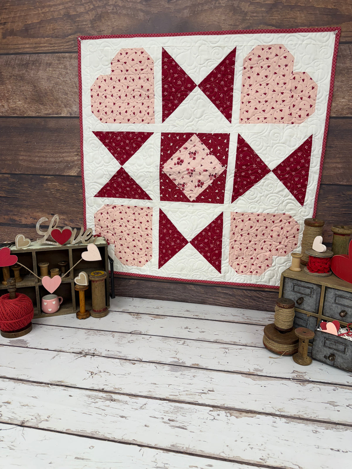 Love All Around Quilt Kit Using Love You Always by by Sandy Gervais for Riley Blake Designs