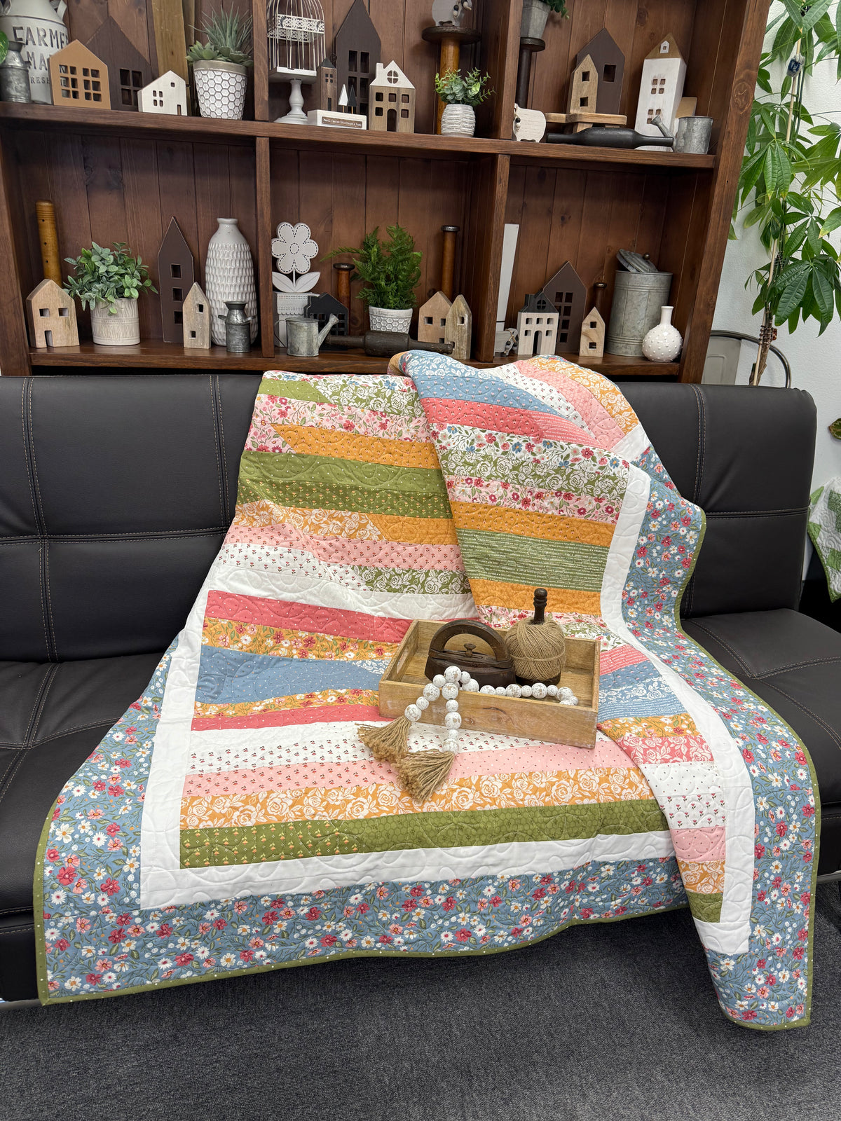 Jelly Roll Quilt Kit using Wild Honey by Lella Boutique for Moda Fabrics