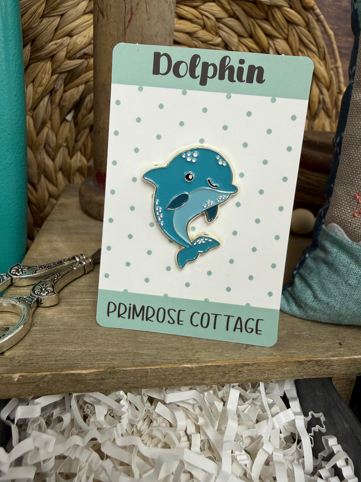 Dolphin Needle Minder by Primrose Cottage