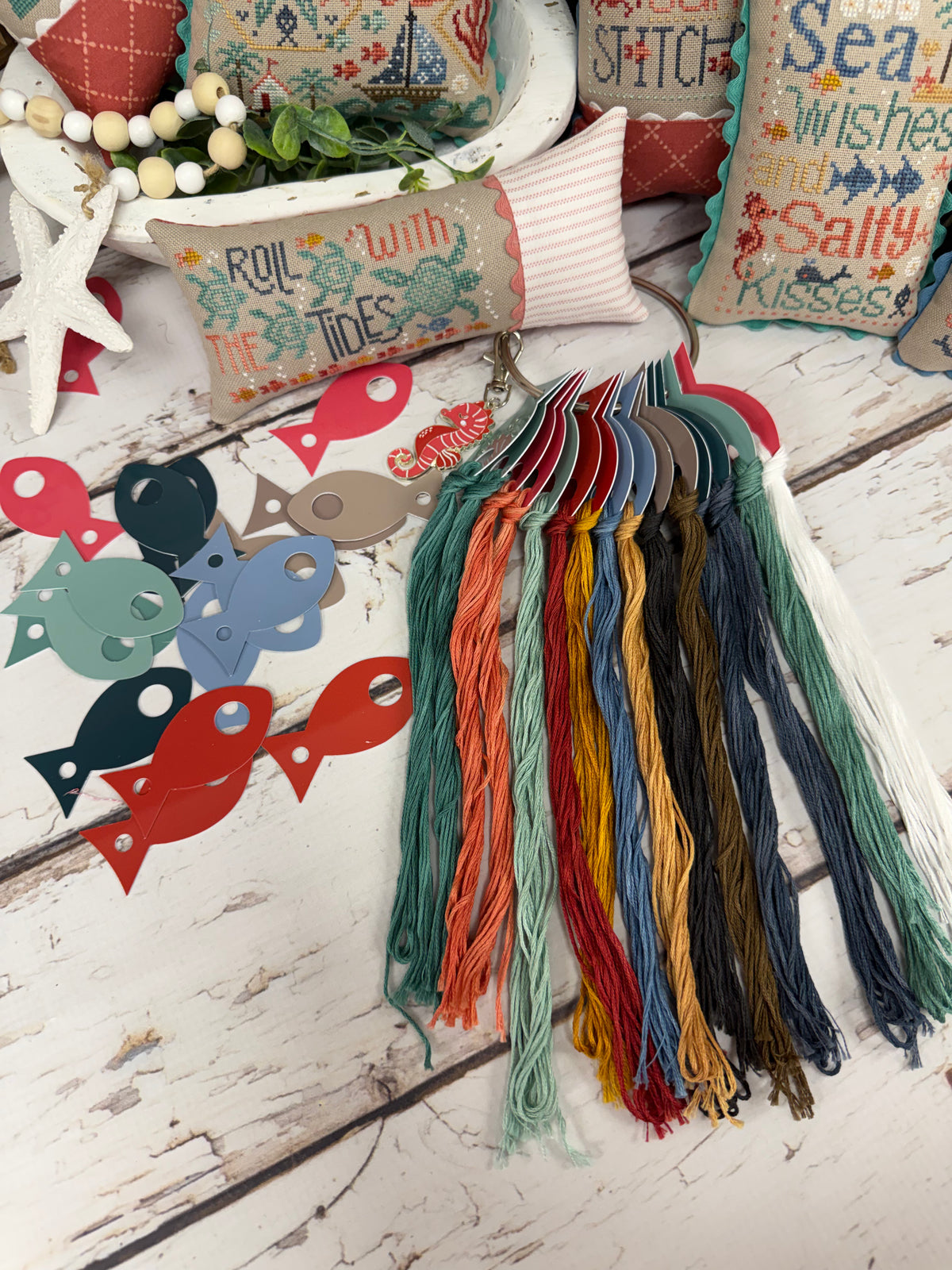 Fish Floss Drops by Primrose Cottage 18 floss drops included