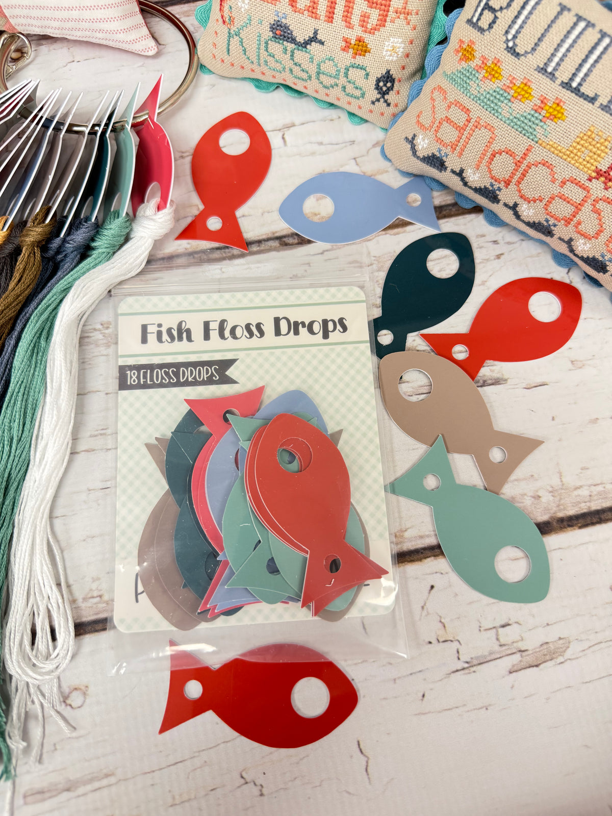 Fish Floss Drops by Primrose Cottage 18 floss drops included