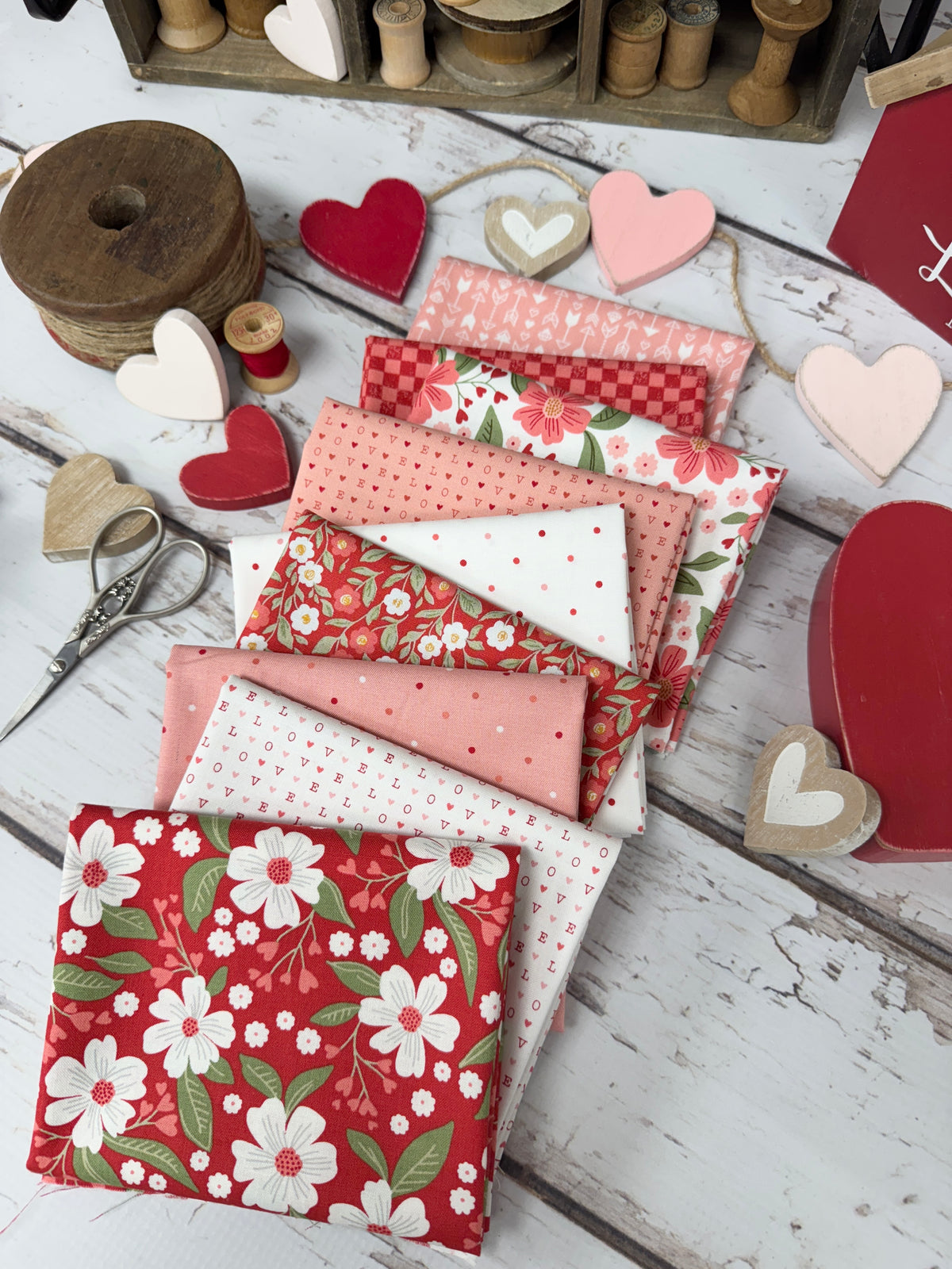 Love Blooms by Lella Boutique for Moda Fabrics - 9 Piece Fat Quarter Bundle