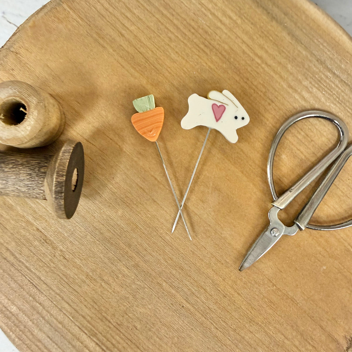 Garden Variety Pins: Carrot & Bunny by Just Another Button Company