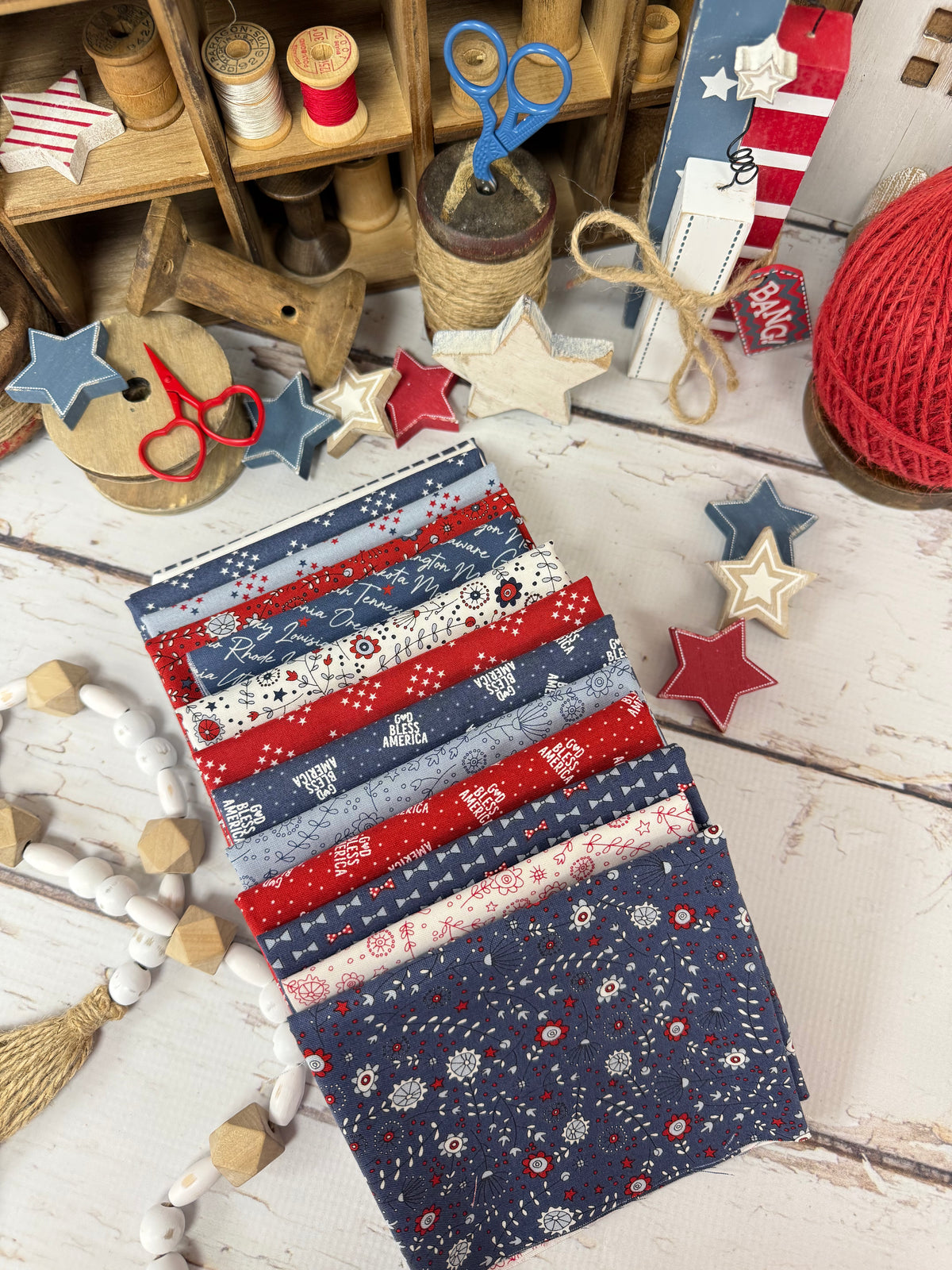 Celebrate America Mystery Sew Along Using Independence Day by Sweetwater for Moda Fabrics