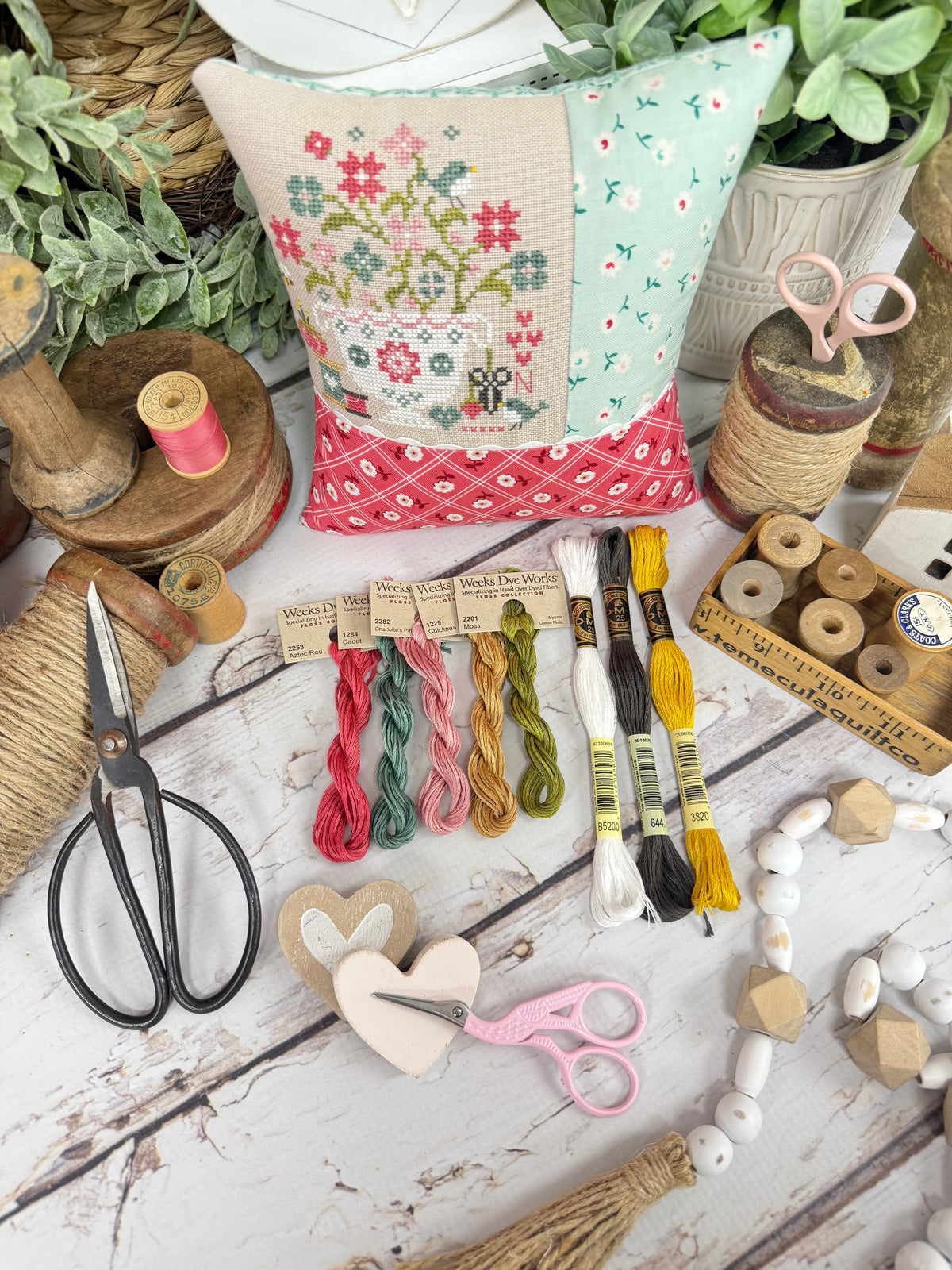 Nettie's Sewing Basket Floss Pack by Primrose Cottage