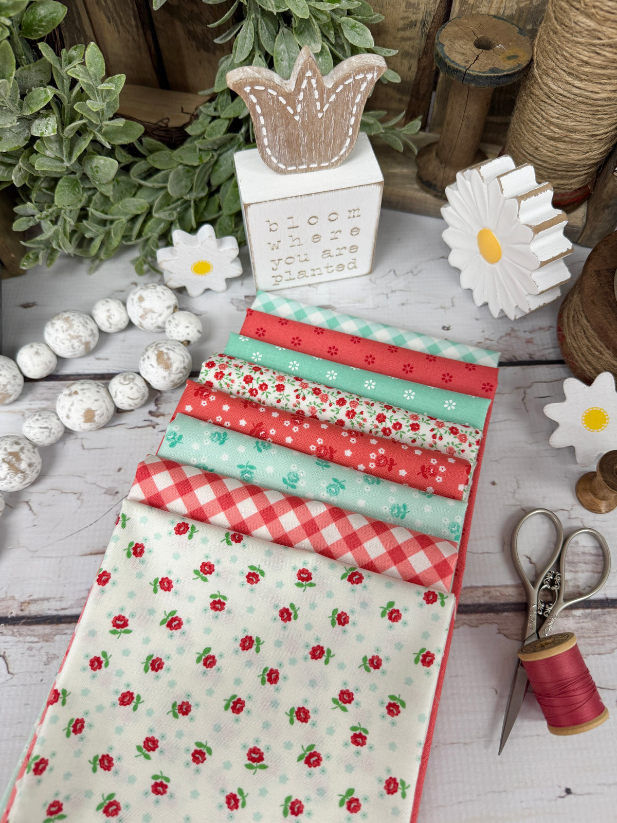 Summertime by Camille Roskelley for Moda Fabrics - 8 Piece Fat Quarter Bundle