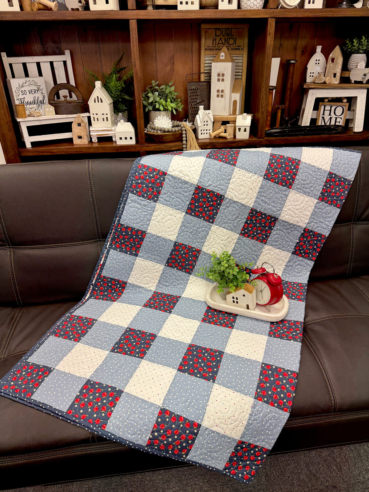 Apple Gingham Patchwork Backing ONLY