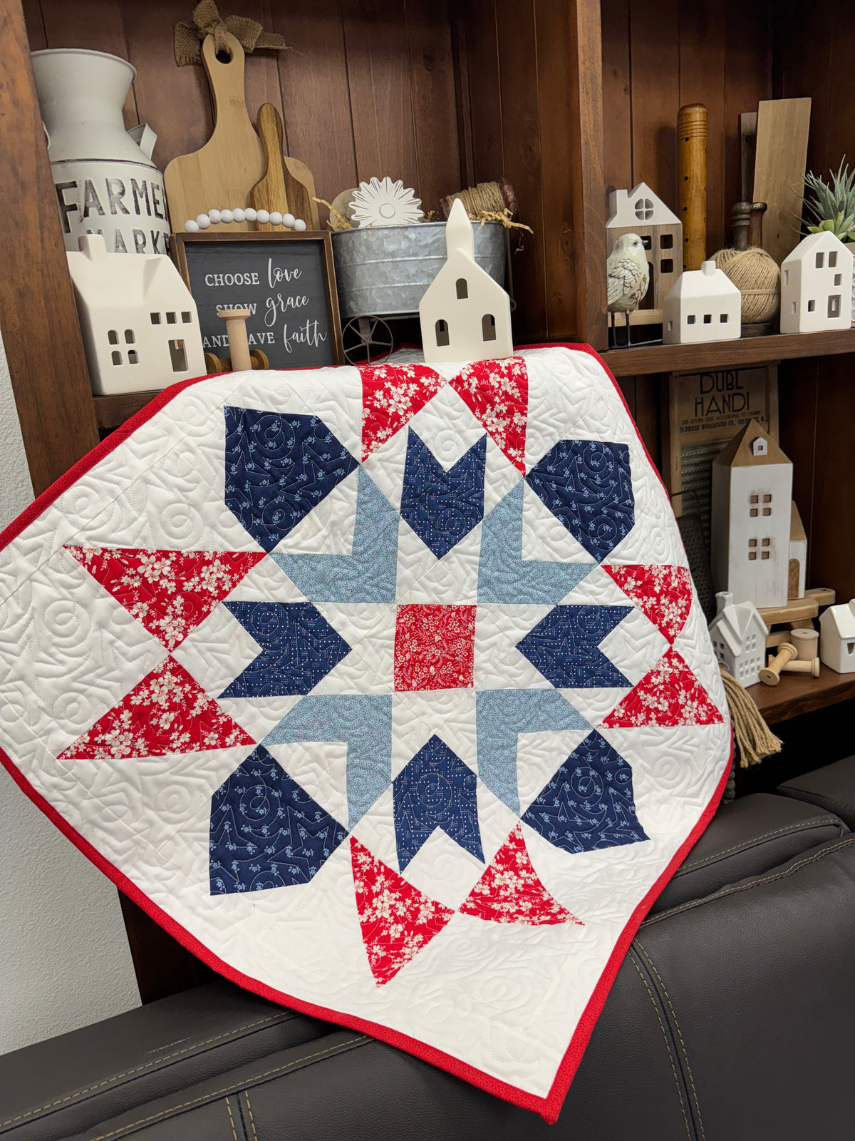 Star Spangled Kit Using Assorted Fabrics Handpicked by Primrose Cottage - Pattern not included
