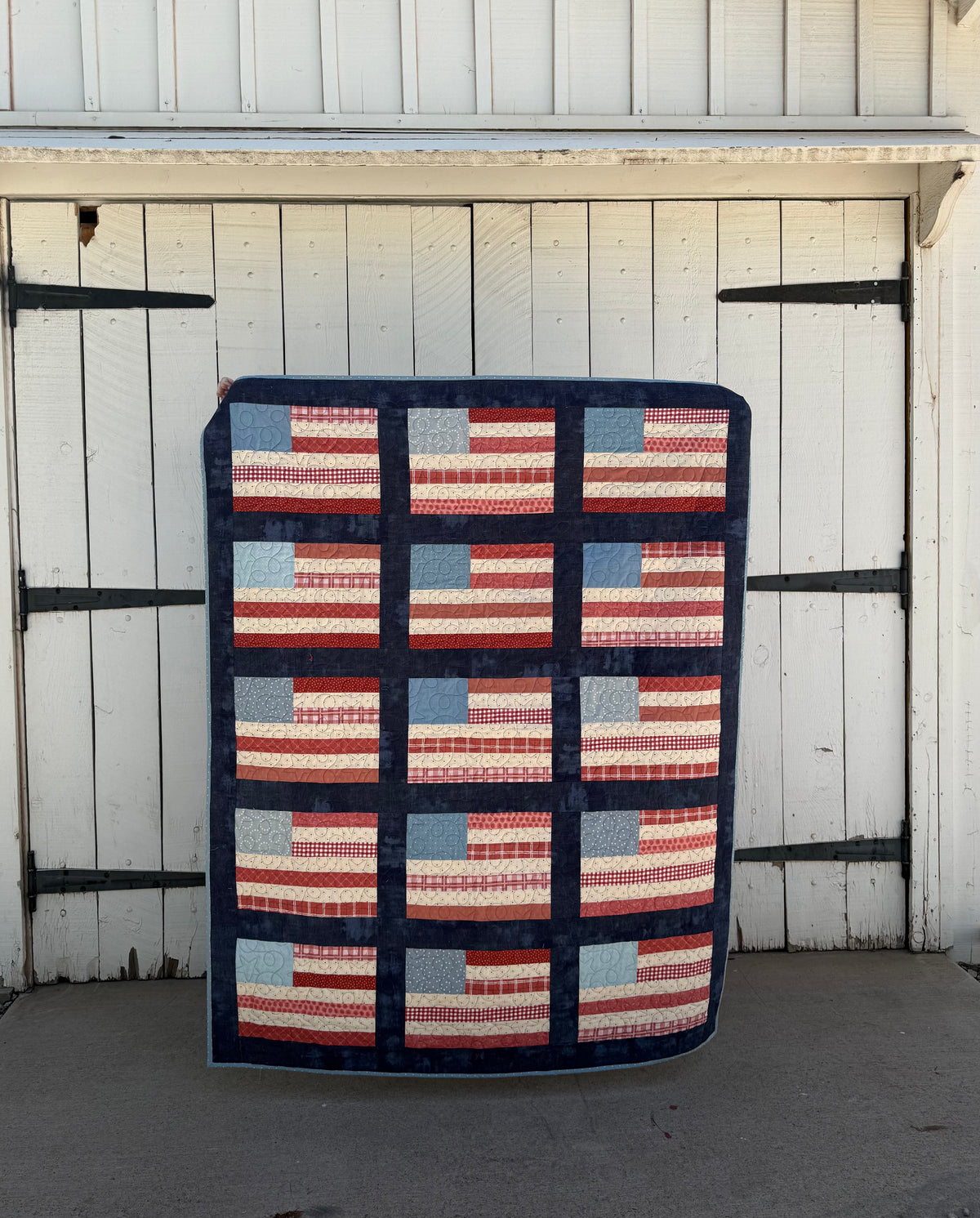 Stars and Stripes Quilt Kit using Assorted Fabric Picked by Primrose C ...