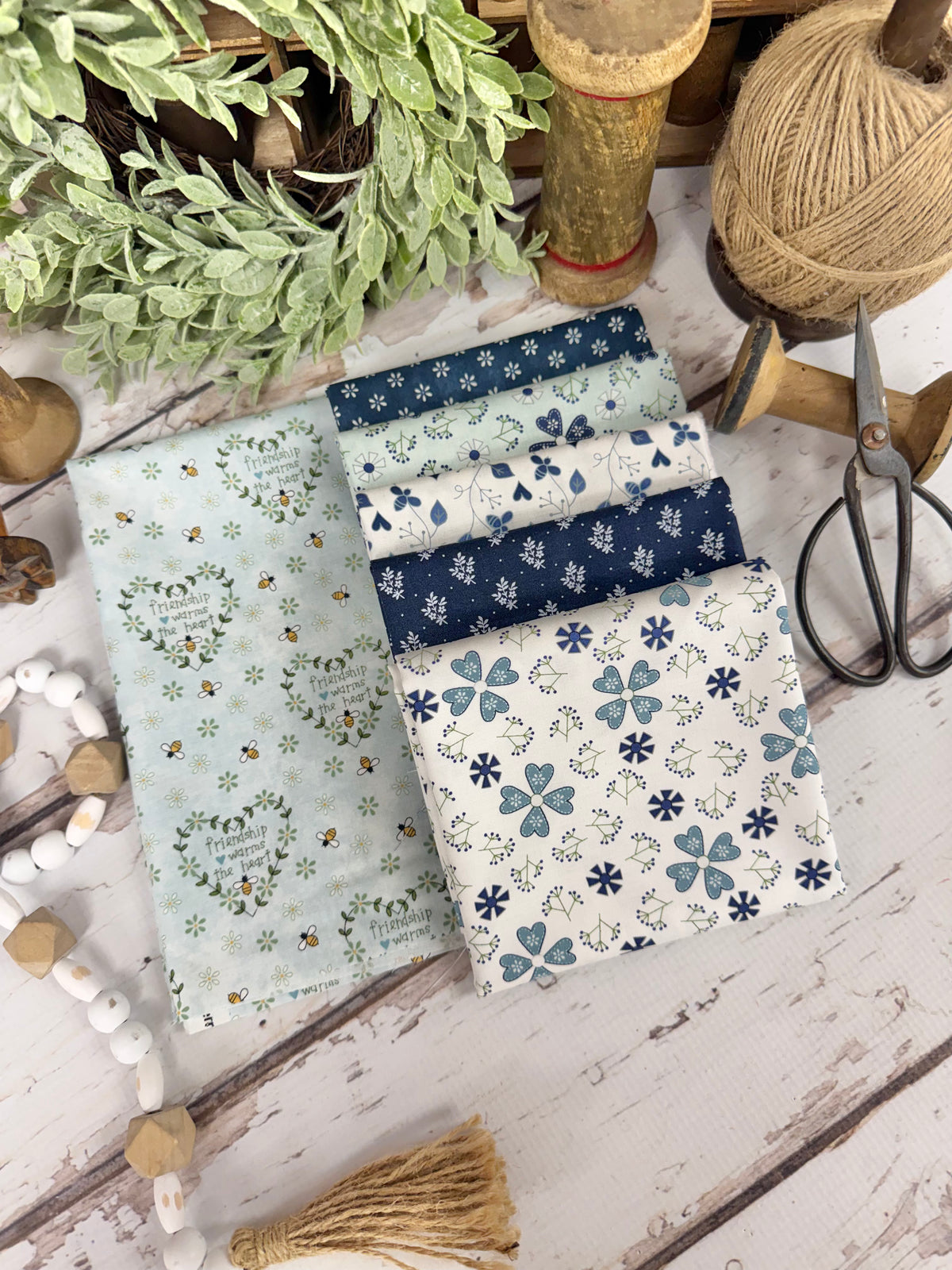 Friendship Garden Bundle by Gail Pan for Henry Glass - 6 Piece Fat Quarter Bundle