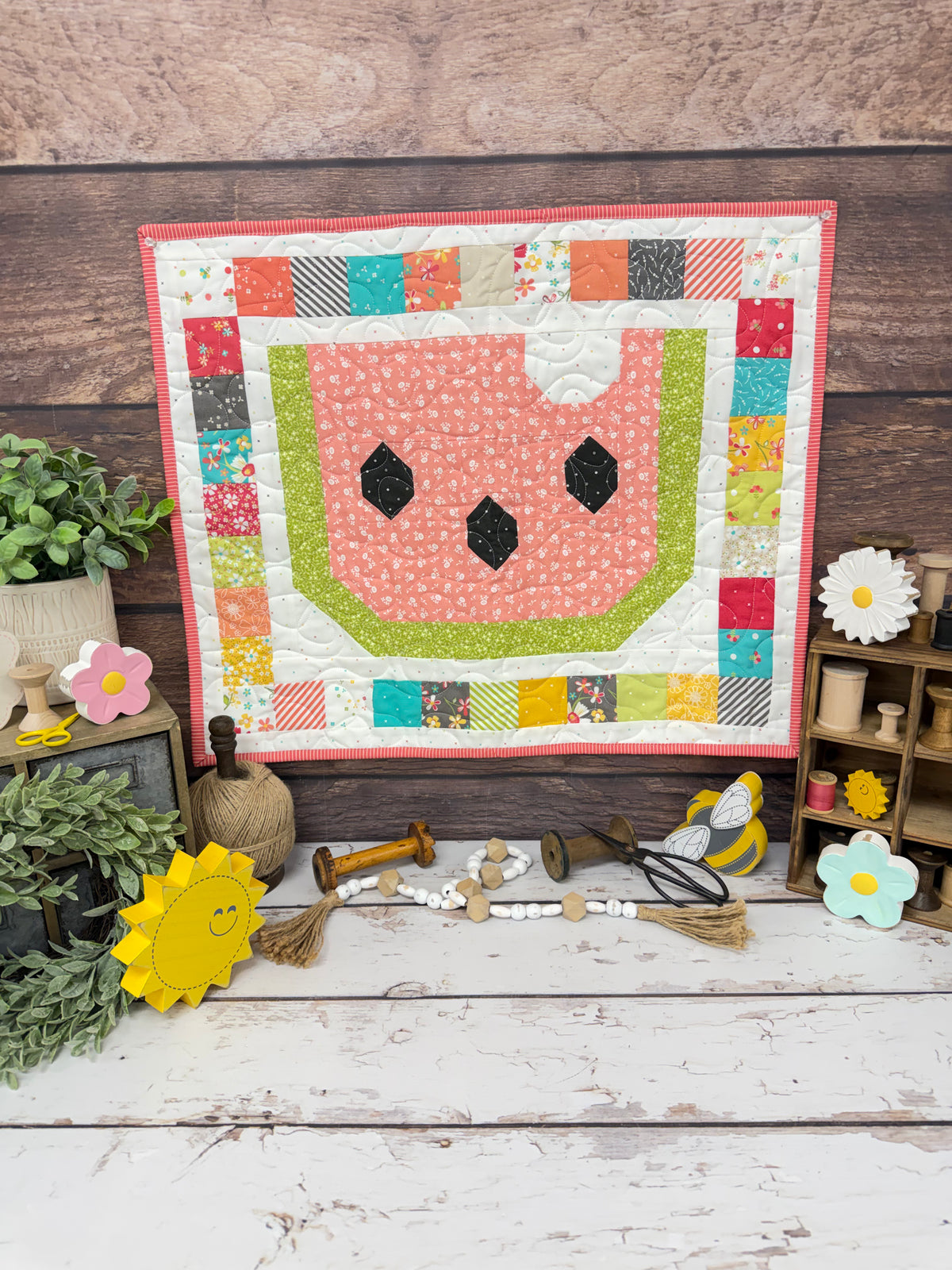 Summer Sweet Quilt Kit using In the Garden by Corey Yoder for Moda Fabrics
