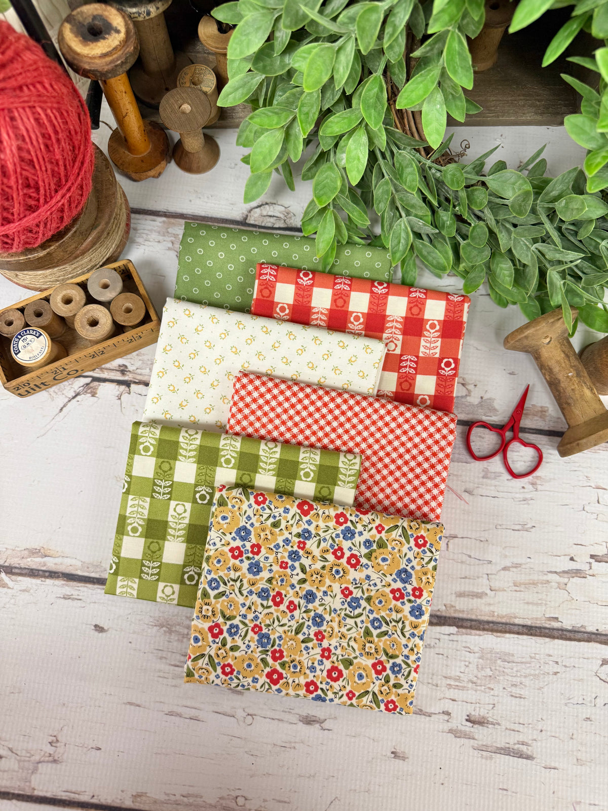 Picnic Dreams Curated by Primrose Cottage - 6 Piece Fat Quarter Bundle